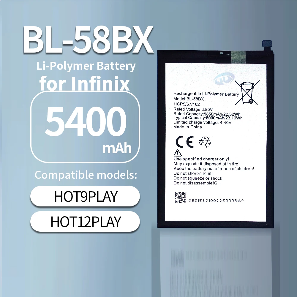 Hot Sale BL-58BX X680 X688 Mobile Phone Battery for Infinix HOT9