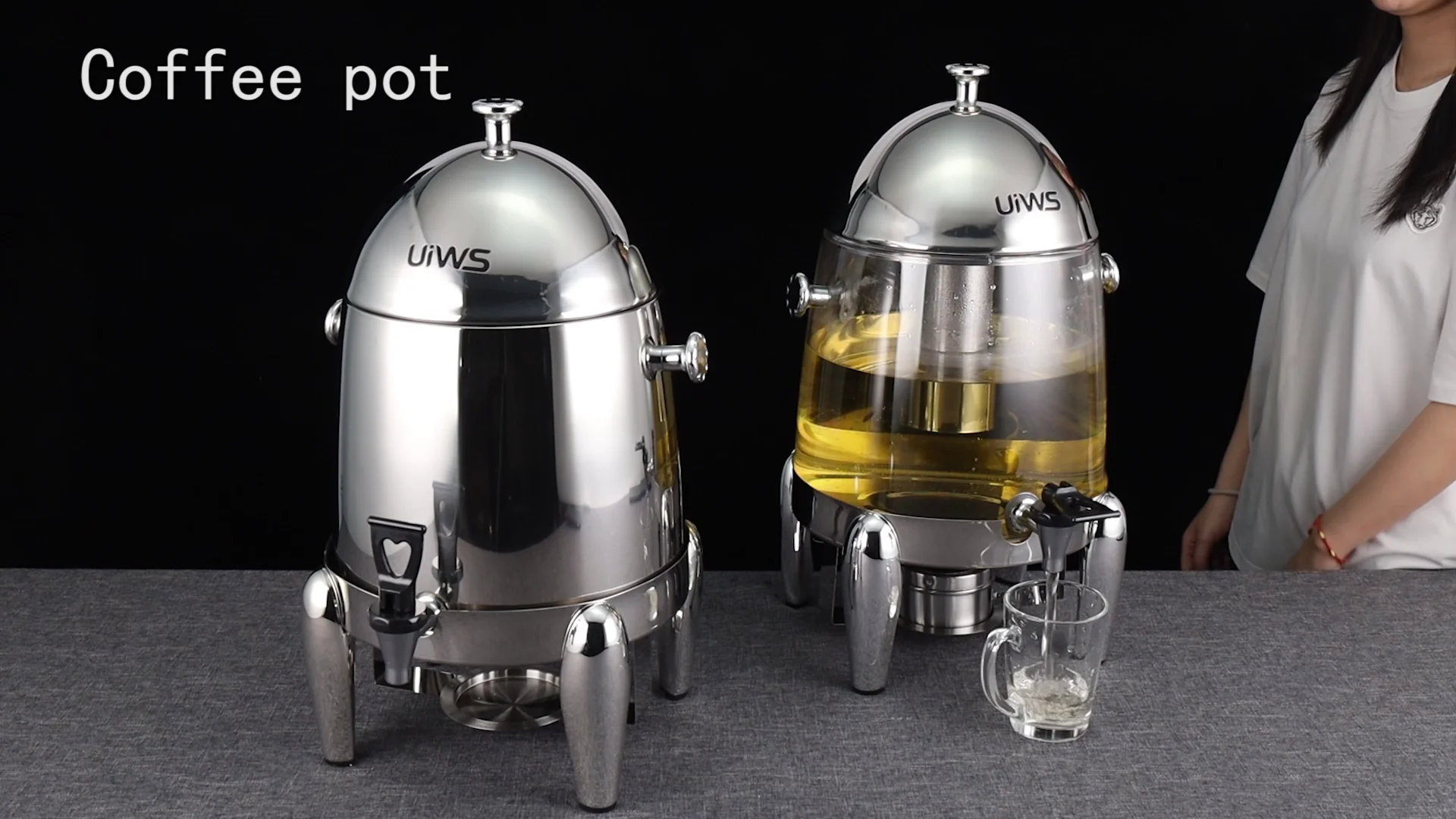 Hotel Buffet Pvc/metal Beverage Dispenser 12l Milk Coffee Tea Juice