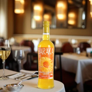 High Quality Smooth Texture Bulk Pineapple Liqueur Mellow Taste Pineapple Cordial Mixology Bartending Bottle 700ml 20% Alcohol