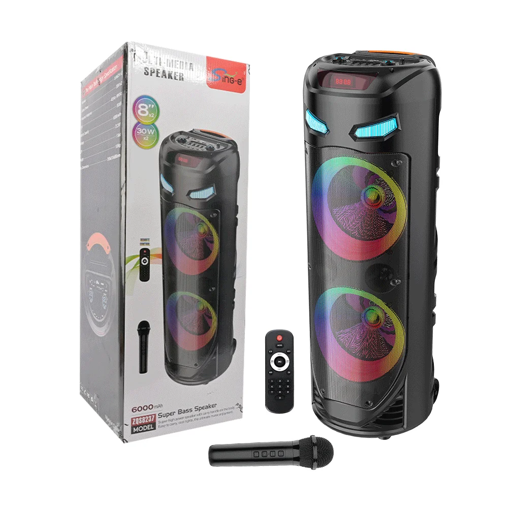SING-E ZQS8237 - Creative 8 Inch Party Dj Karaoke Speaker