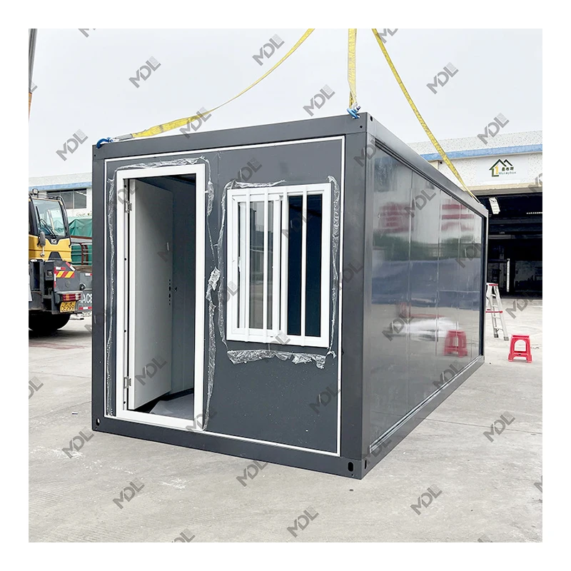 Moneybox 20ft Flatpack 3 in 1 Folding Prefab Expandable Cabin Container Homes House Bungalow