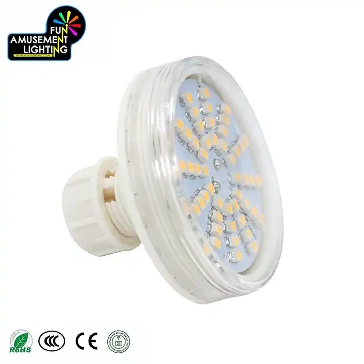 High Quality Single Color LED Pixel Light 60mm E14 LED Lamp IP65 Plastic Body for Theme Park Amusements 48 Points