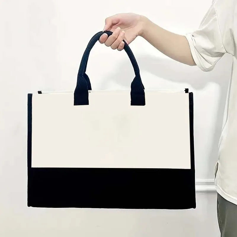 Personalized High Quality Celebrations Letter Environmental Protection Fashion Beach Bag Custom Beach Canvas Shopping Tote Bags