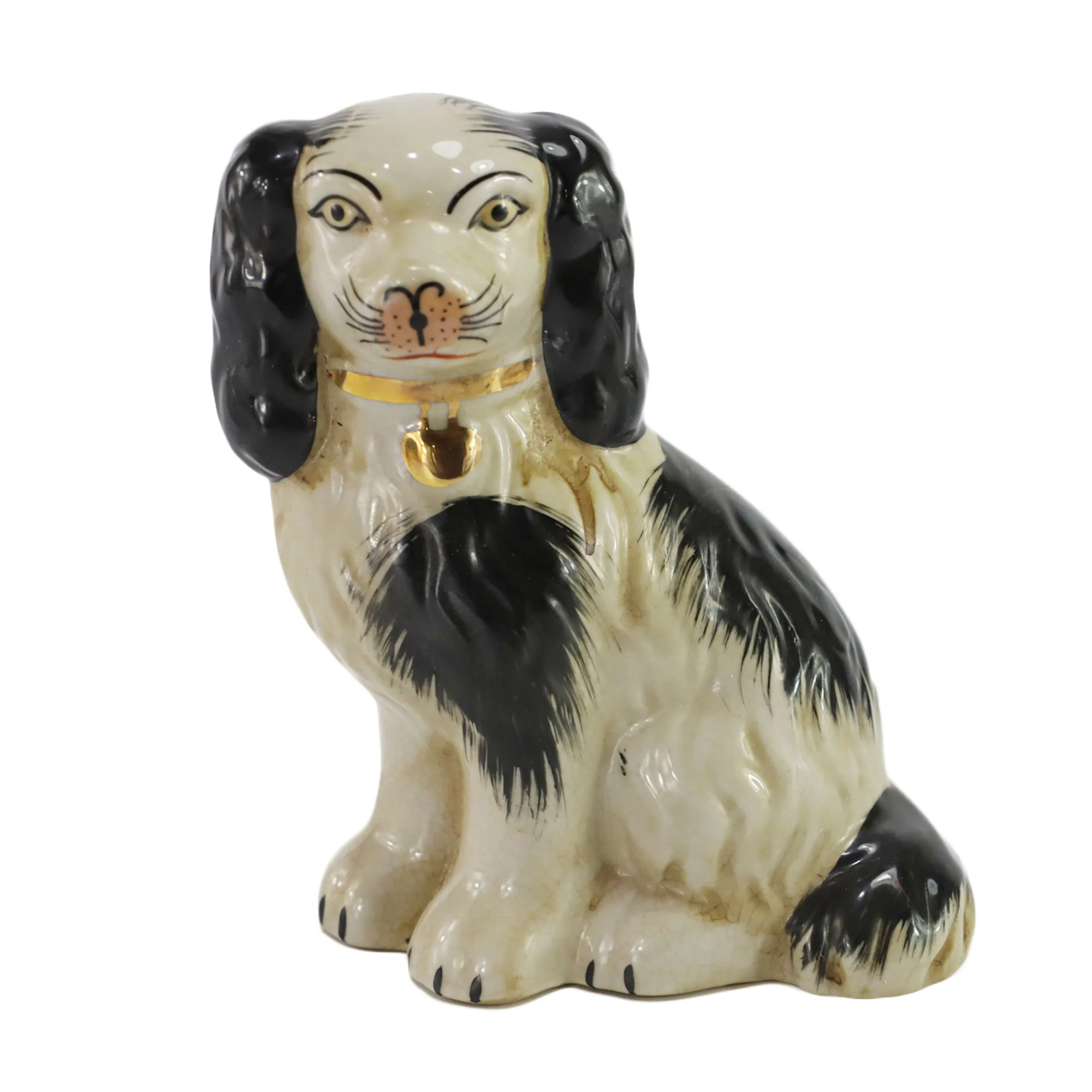 Saint Bernard Decorative Dogs Porcelain Ornament Sublimation Ceramic Ornaments supplier