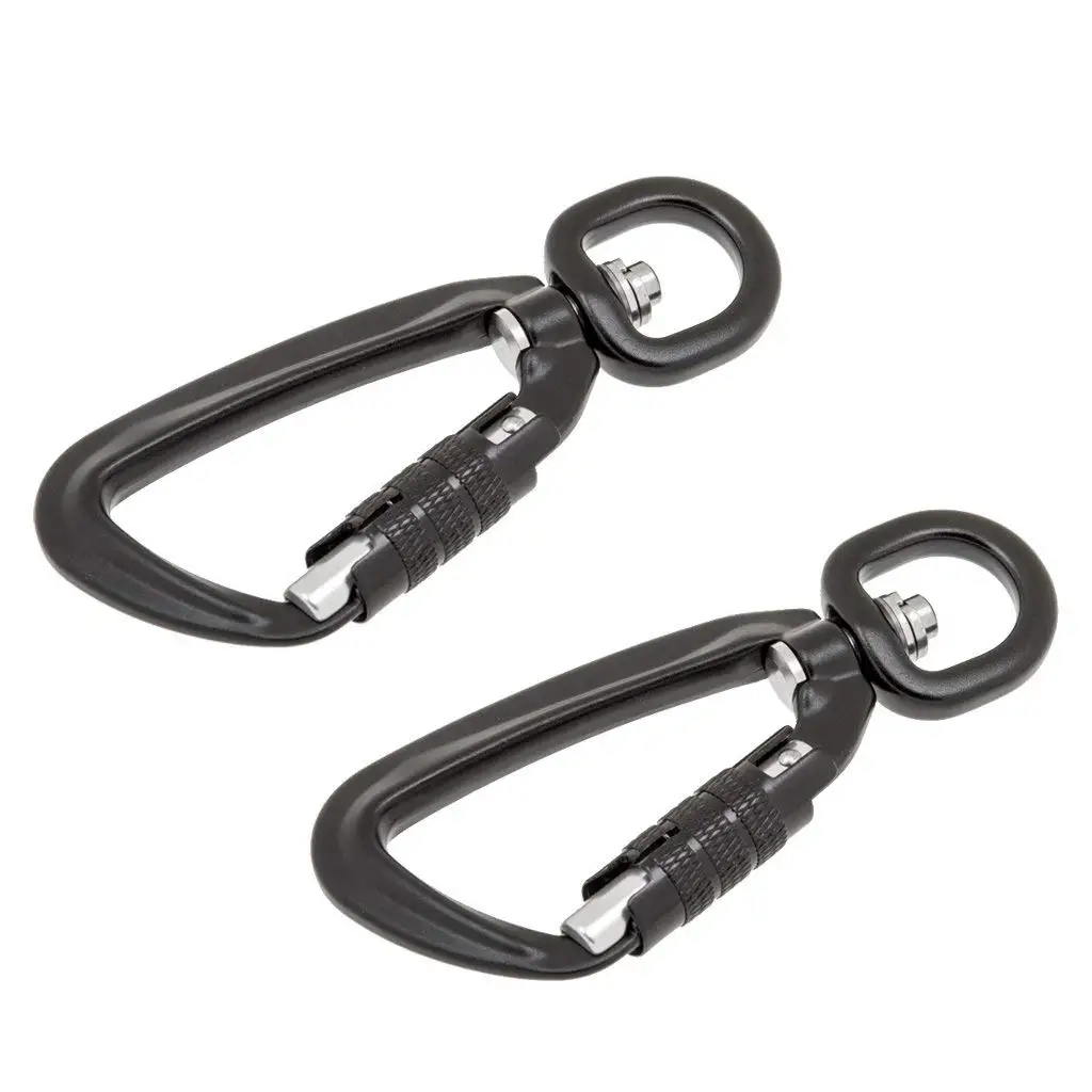 Factory Price Aluminum Carabiner  Multi Tool 4KN Swivel Carabiner Hook for Dog Leash