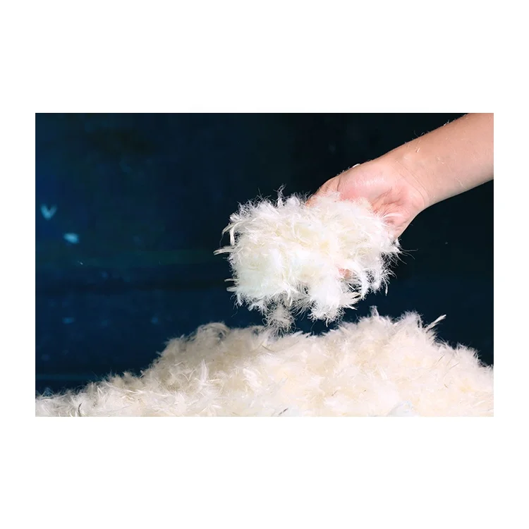 Professional manufacturer of high quality and comfortable soft pillow filling material pure white duck down 15% feather down