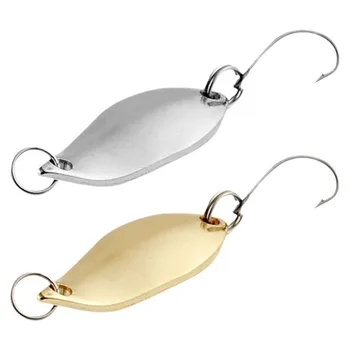 Metal Single Hook Lure 2.5/3.5/5g Fishing Bait Iron Spoon-Shaped Spinner for Saltwater Fish Zander Salmon Swim Baits Bait – Metal Jig – view 2