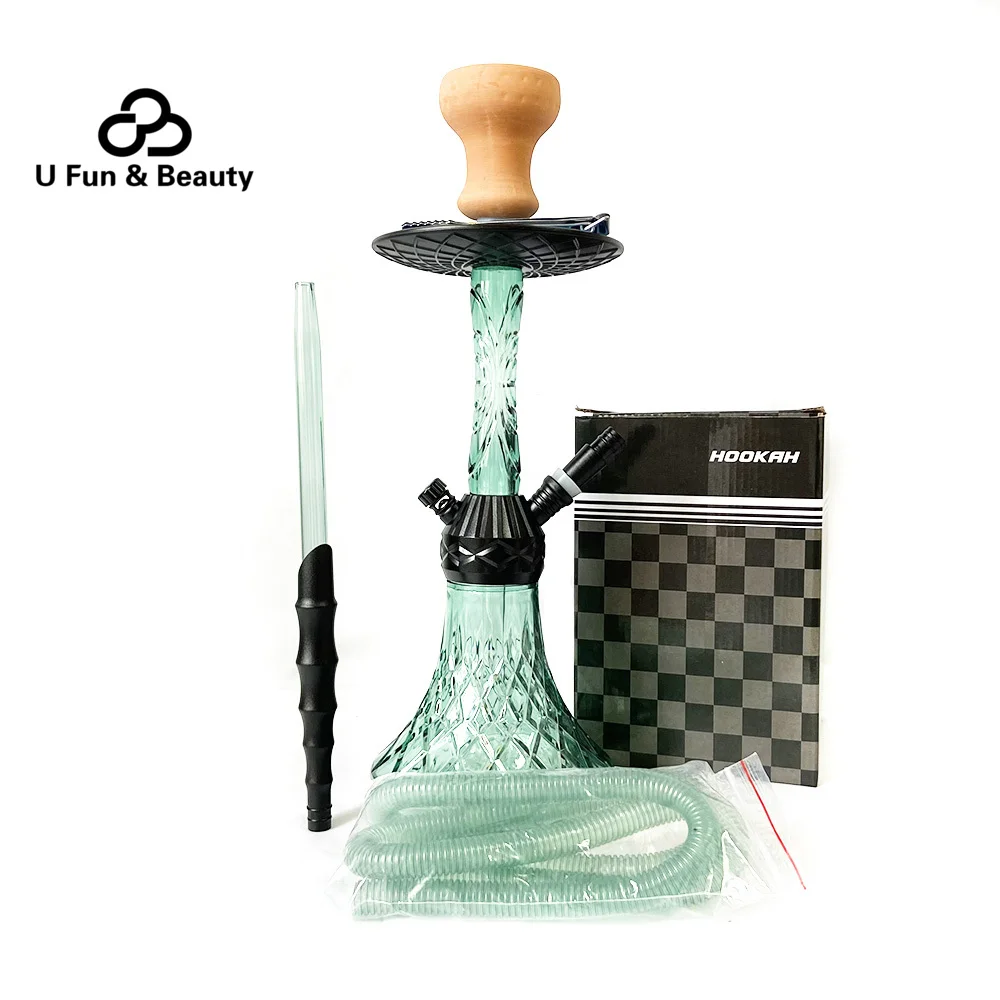 Newest 36cm Green Shisha Hookah Acrylic Hookah Deluxe Large Size Shisha Hookahs Buy Hookah