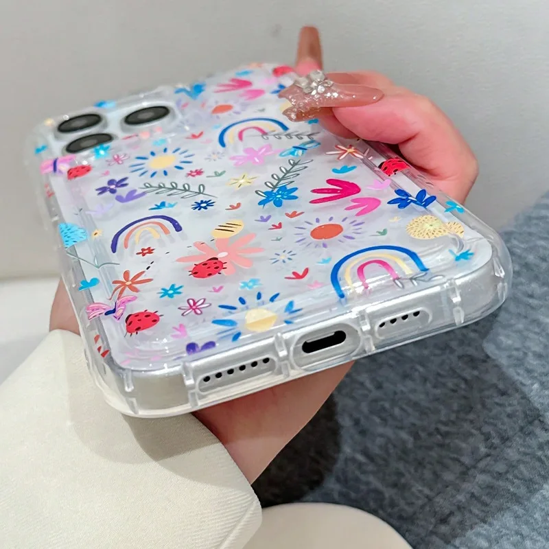 Custodia Per IPhone XR Con Fiori – Cover Morbida TPU Antiurto – Design Floreale Carino Per Donne E Ragazze