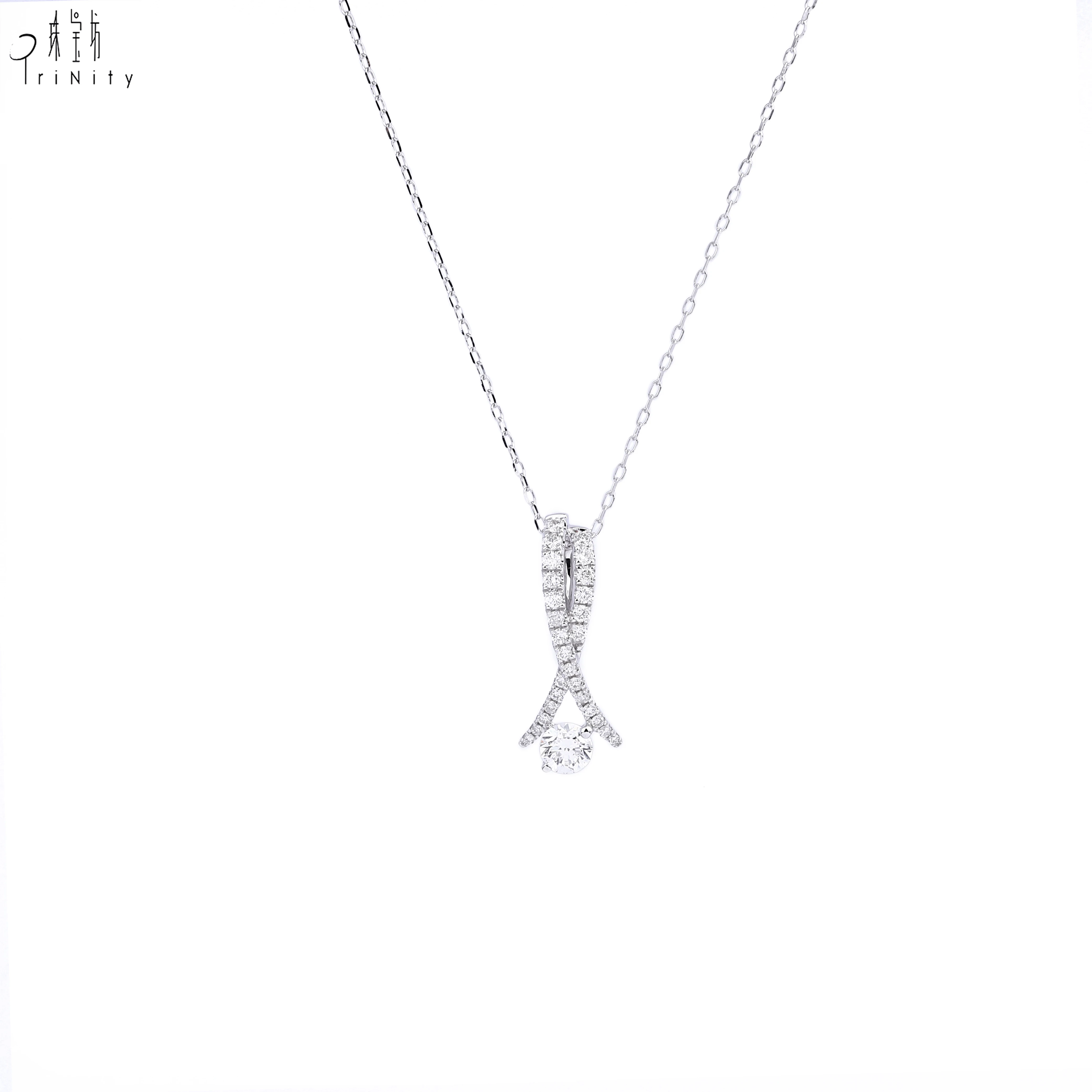 Price 18k White Gold Diamond Necklace 