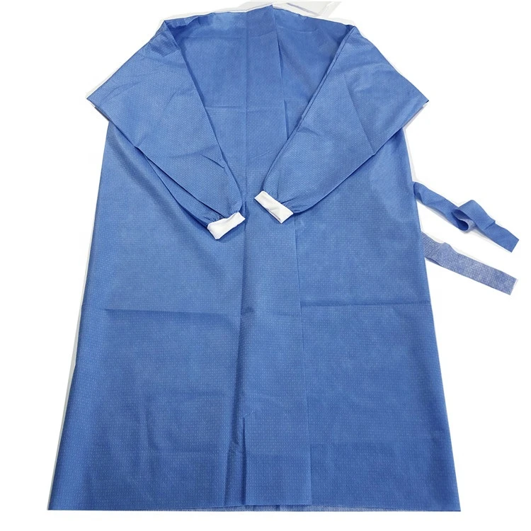 Hot Sale Disposable Blue SMS Isolation Gown Made in China supplier