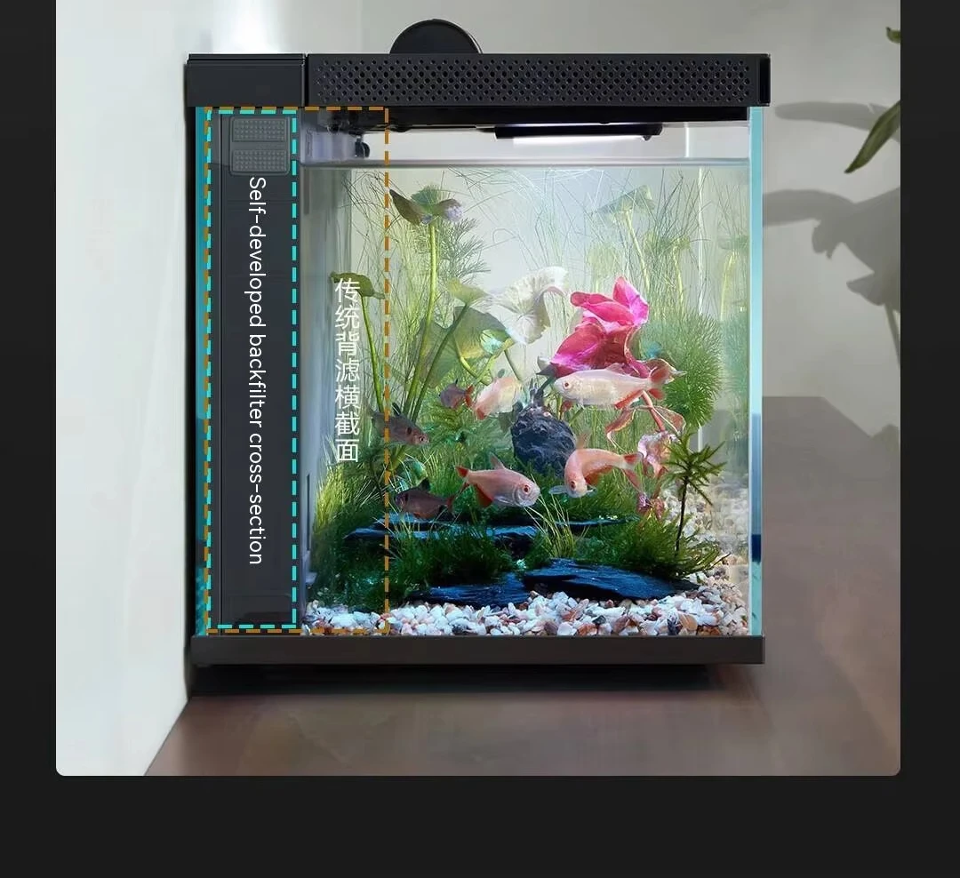 Xiaomi Mijia Smart Fish Tank MYG100 Smart Lighting System Light With Mijia  APP Mobile Phone Control Remote Feeding Aquarium