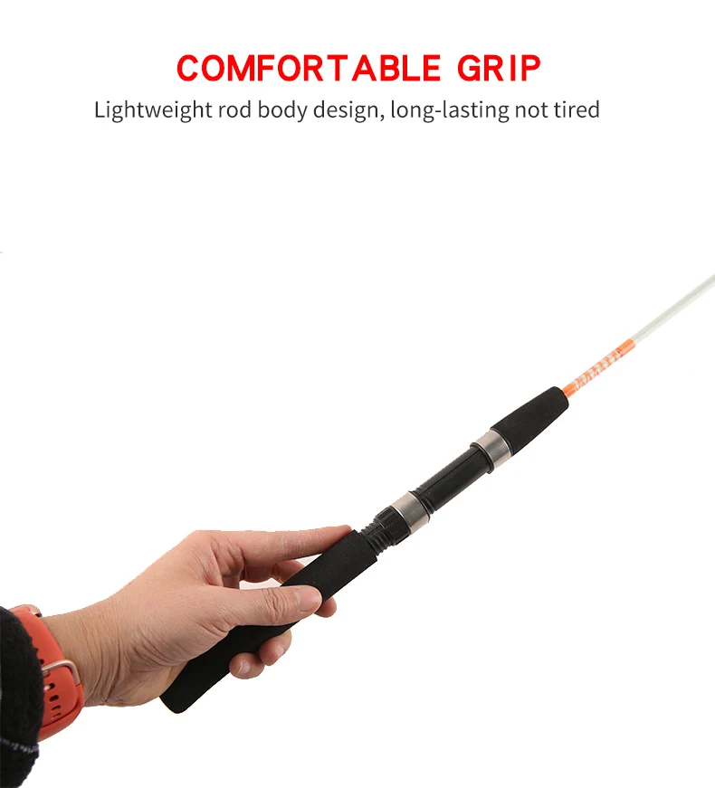 Wholesale Price Fishing Pole 1.2m/1.35m/1.5m/1.65m/1.8m Solid Fiber