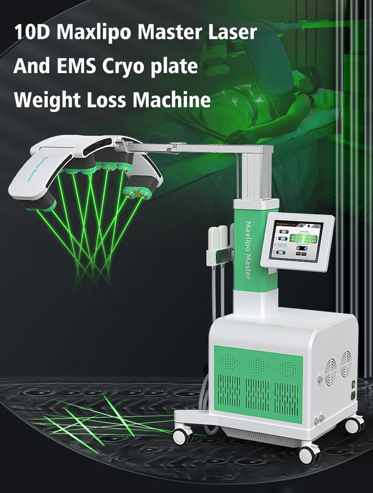 10D Diode Laser Slimming Device Stationary Red Green Light 532nm/635nm 2-in-1 Fat Dissolving Slimming Machine for Commercial Use