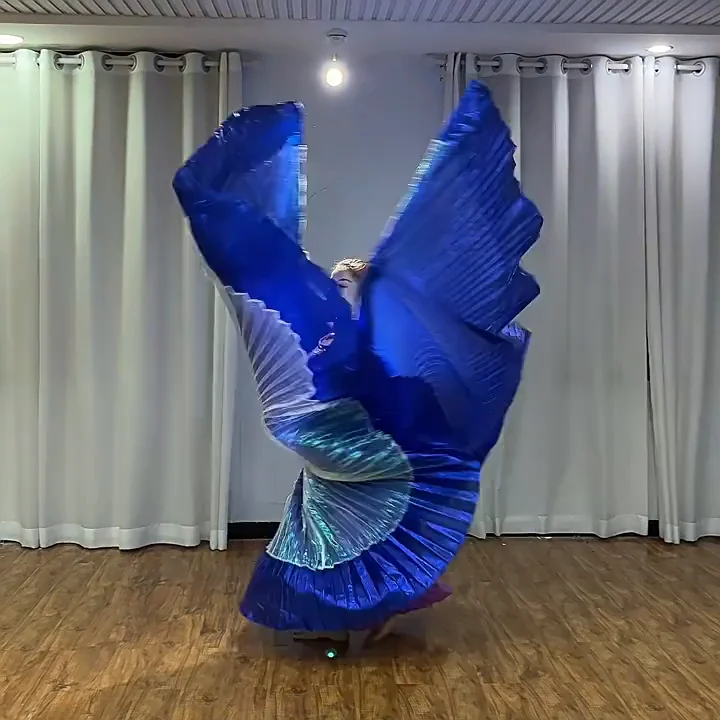 Fancy Two Color Stitching Isis Wings For Unisex Belly Dance Performance ...