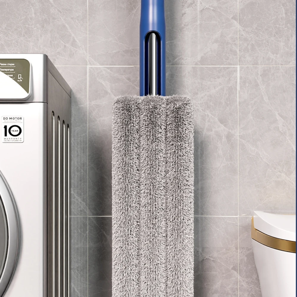 2024 360 Rotating Magic Large Flat Professional Mop and Bucket Set with Washable Microfiber Pads Wet and Dry Use Floor Cleaning