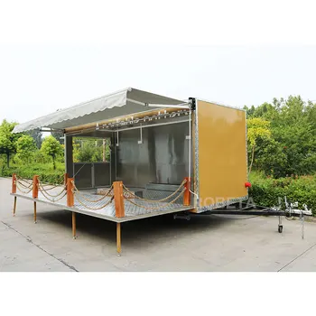 Source New design Mobile aluminum shop trailer with folding out door on  m.