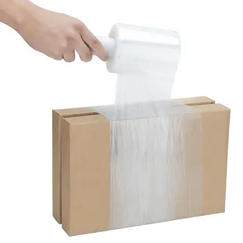 Pe Clear Pallet Hand Stretch Wrap Film Plastic Packaging Film Roll Lldpe Wrapping Transparent Strech Package Film