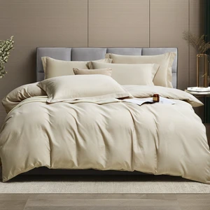 Hotel Supply Manufacturers' White Cotton Polyester Duvet Cover Set Including Fitted Sheet-King and Queen Sizes Bed Sheets