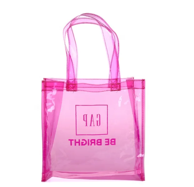 small pink plastic bolsas