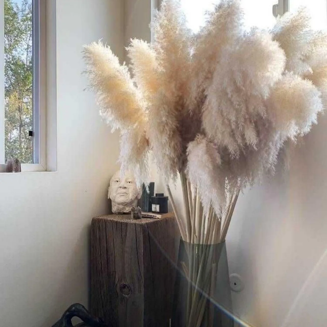 декоративные перья для интерьера в вазу