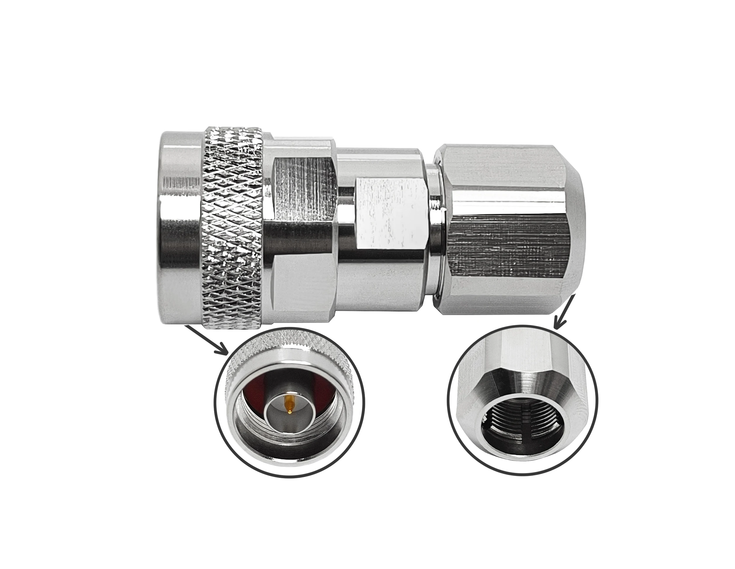 RF Coaxial Connector N Male Connector Clamp RG8 LMR400 Cable