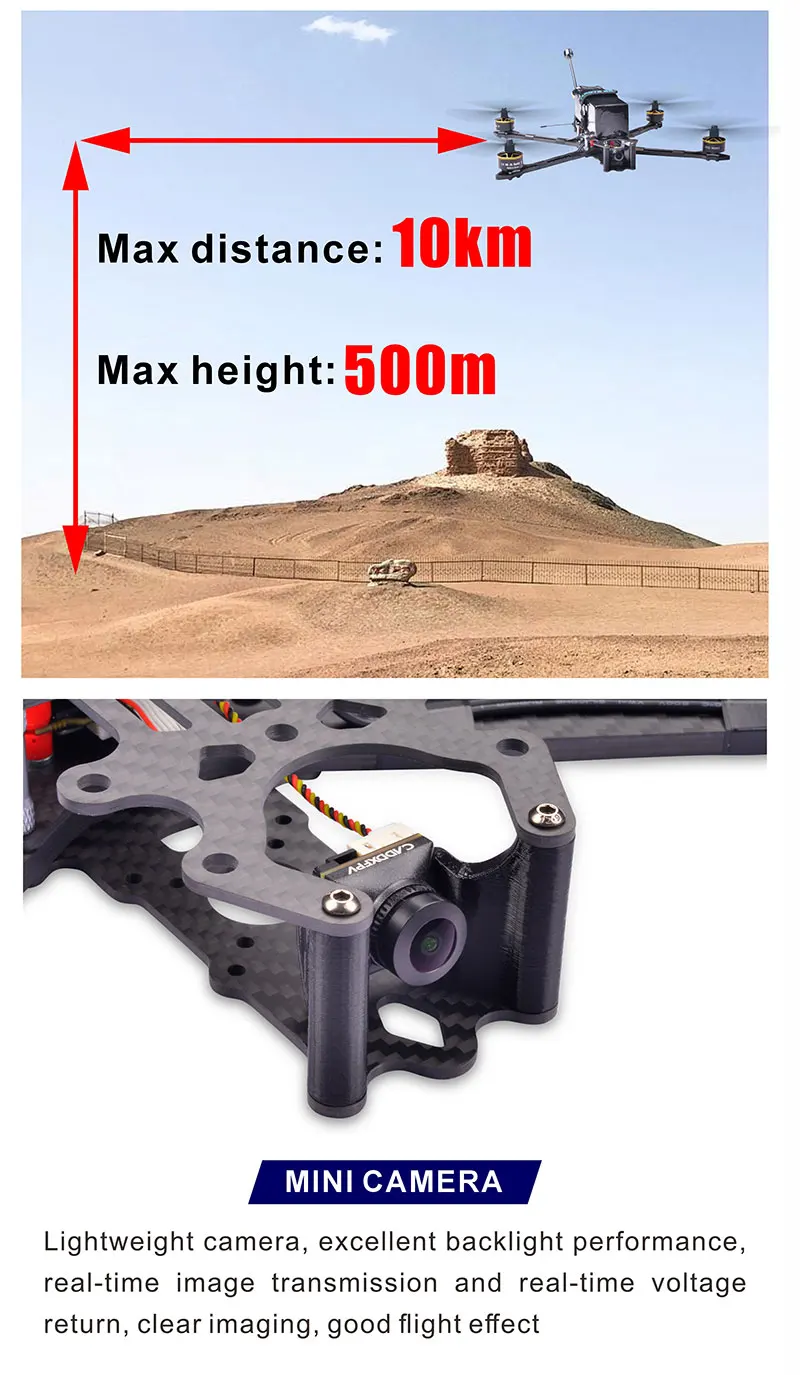 Best Price HAOYERC 8 Inch FPV Drone Long Flight Time for Surveying and ...