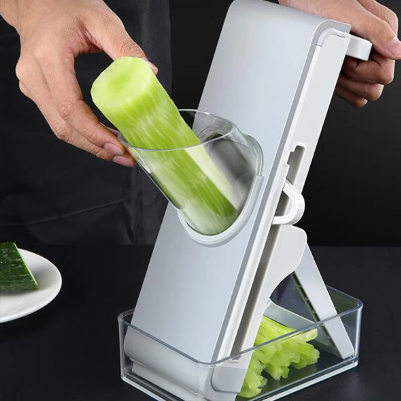 Multi Functional Manual Slicer Vegetable Potato Chips Cutter Mandoline Slicer Stainless Steel French Fry Cutter Potato Cutter