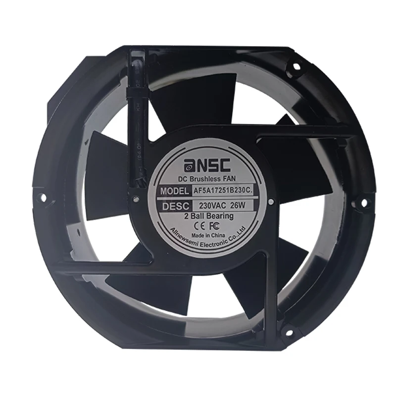 Axial AC Fan 172x150x51mm 17251 6.8inch 110V 220V fan Cooling Waterproof Ball Bearing AC Cooling Fan