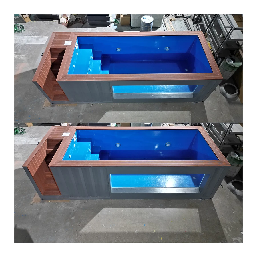 Self Container Prefab Swimming Pool Equipment 20ft Pool