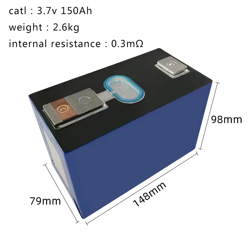 rechargeable catl nmc li ion cell 3.7v 150ah lipo lithium battery for solar lamps