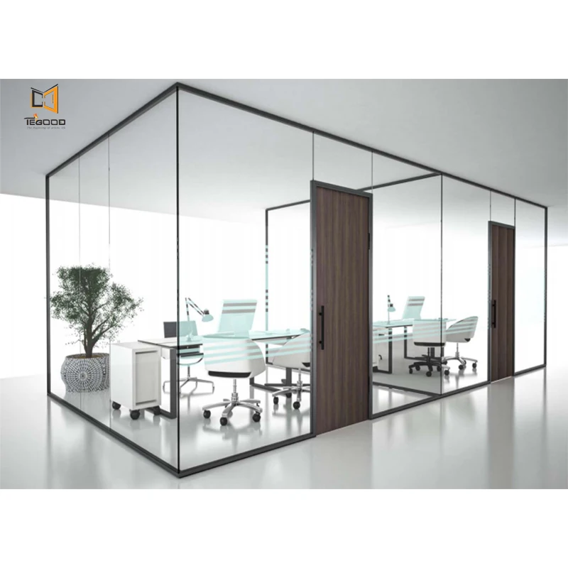 Commercial Modern Glass Partition for Office Decoration with CE  Glass Partition
