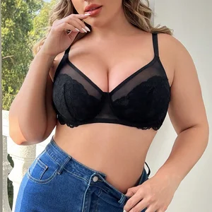 Comfortable Design Plus Size Women's Hot Sexy Shape up Lace Bra With Wire