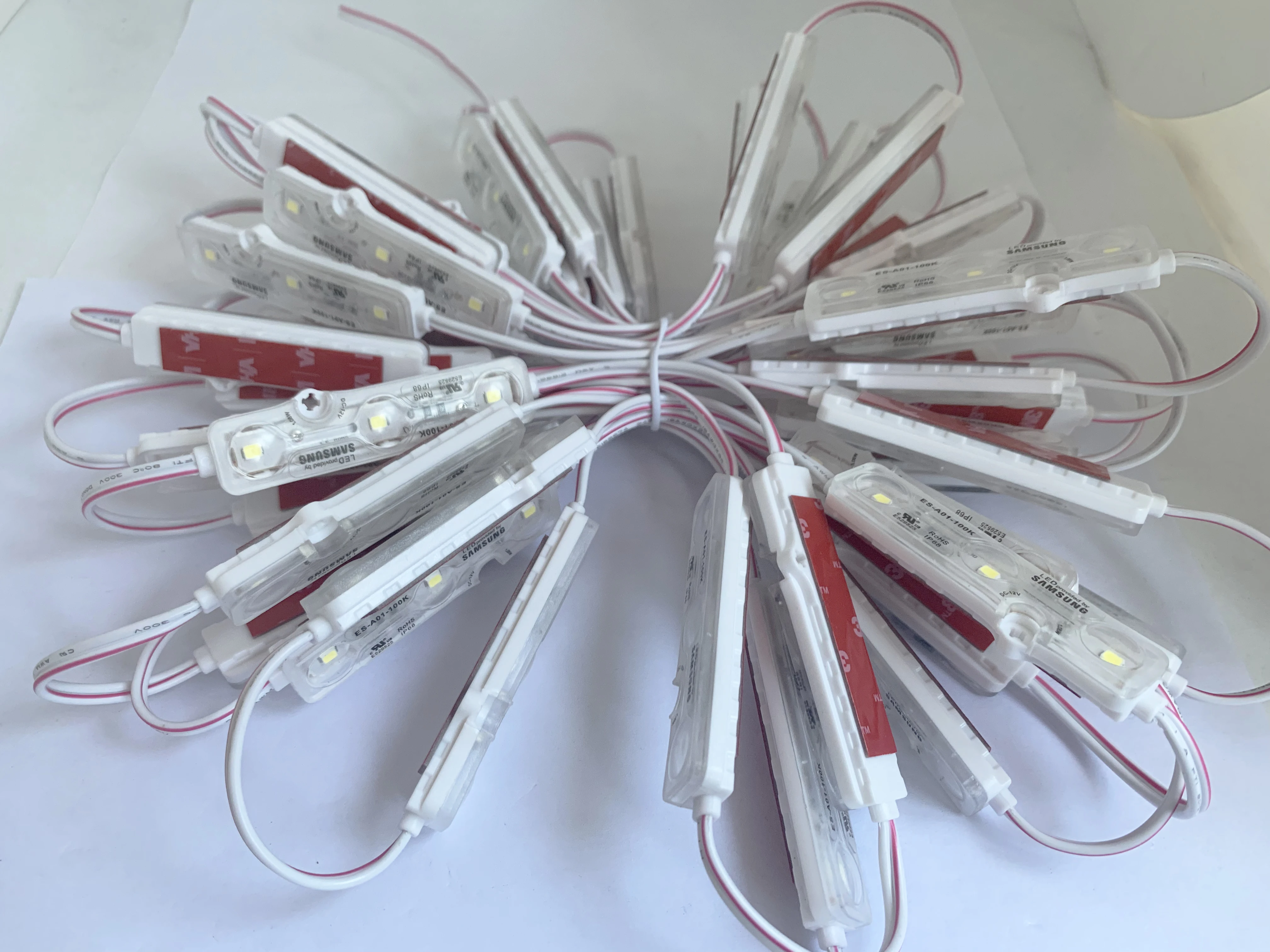 A01 UI Listed LED Module  Outdoor IP68 Waterproof  Ultrasonic 2835 SMD New 3 LED Modules  for Sign Letters