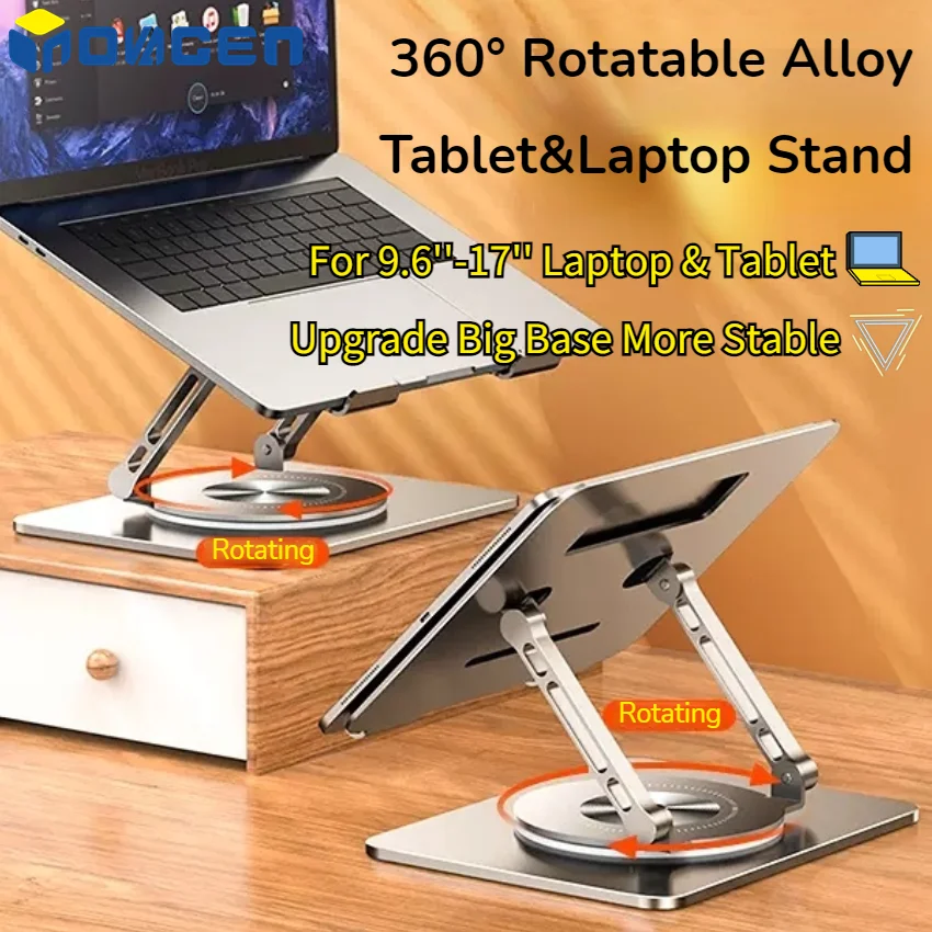 Rotating Laptop Stand Tablet Holder 360degree Rotation,Aluminum
