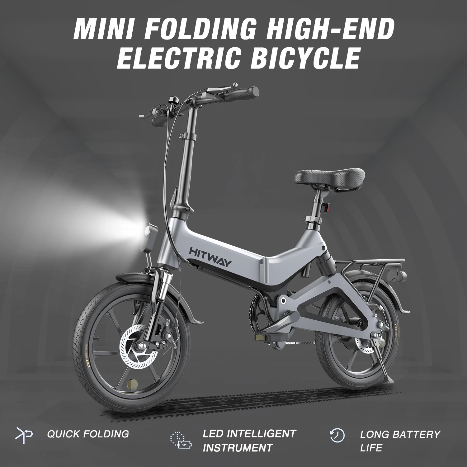 Pneumatico Senza Camera 16 X 3.0 Per E-bike E Scooter - Gomma Nera, 436x80 Mm, Facile Montaggio