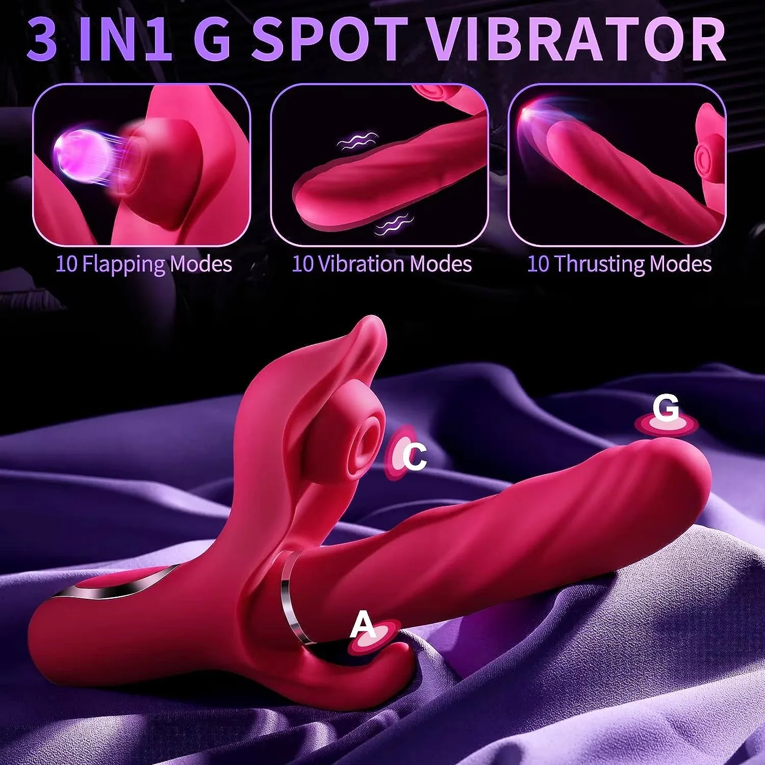 Telescopic 10 Vibration Modes Sucking Clitoris Vagina Relax Toys Female Adult Products Powerful G Spot Vibrators for Woman