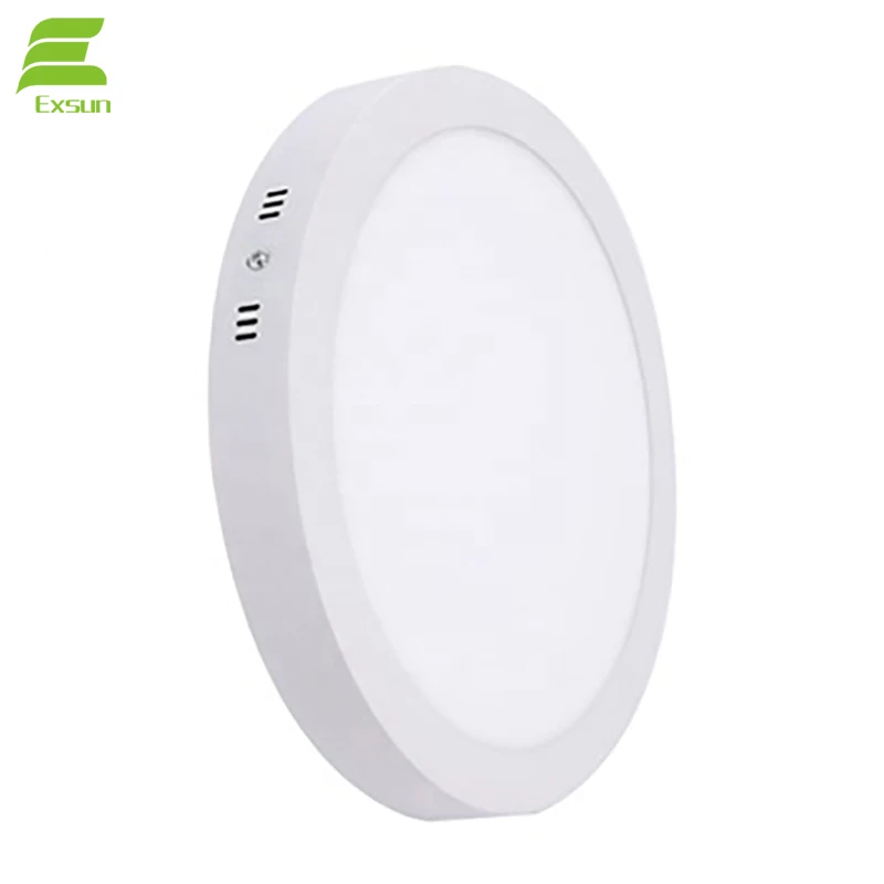 High reliability low power consumption ultra slim 6w12w 18w 24w ceiling surface mount round led panel light