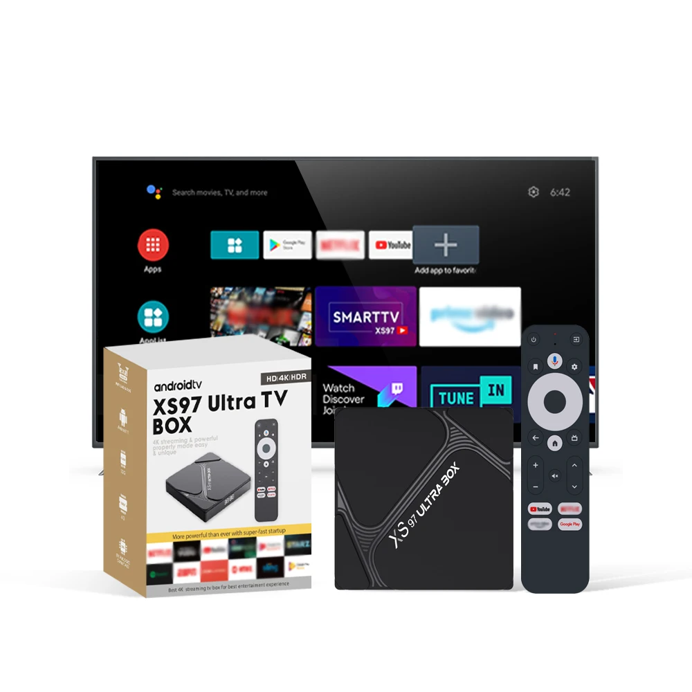 Wholesale Amlogic S905W2 Android 11 TV Box BT 5.2 Voice Control 4K Resolution Quad Core Processor 4GB 32GB Av1 UK Cloud Server