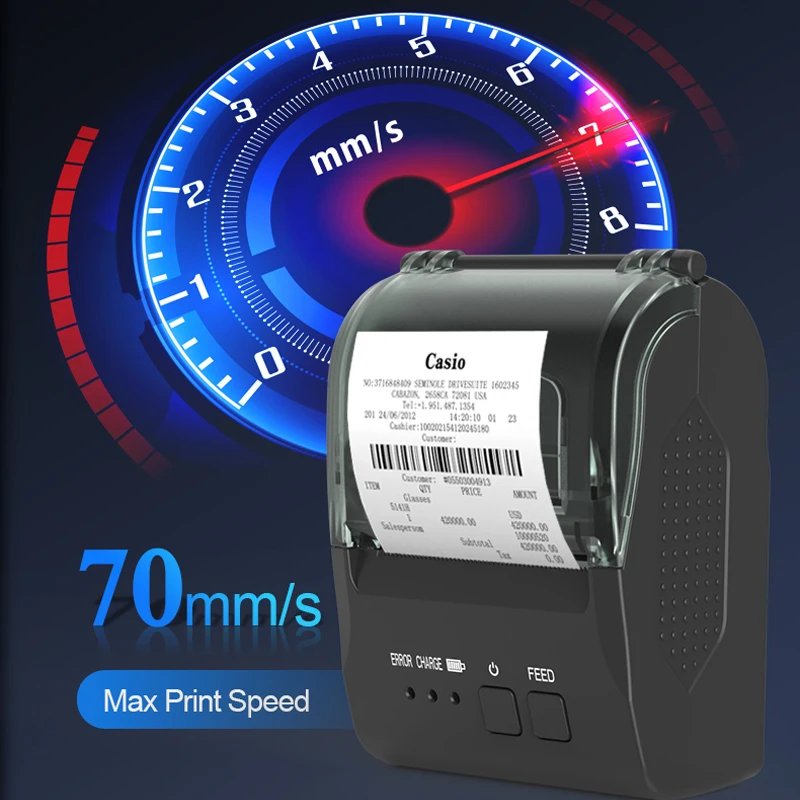 Mobile Receipt Bill Ticket Printer Queue Barcode Mini USB 58mm Thermal Receipt Printer for Supermarket Hospital Vending Machine