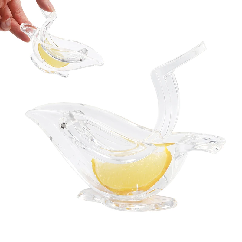 Kitchen Gadgets Acrylic Crystal Manual Exprimidor De Limon Glass Bird ...