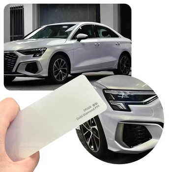 Self-Healing TPU Car Paint Protection Film Anti-Yellowing PPF with Diamond Shiny Effect Scratch & White to Gold Reversable