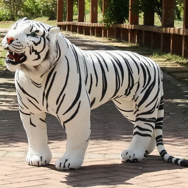 Giant Realistic Plush Brown Leopard Lifesize Plush Standing Brown Leopard Stuffed Toy