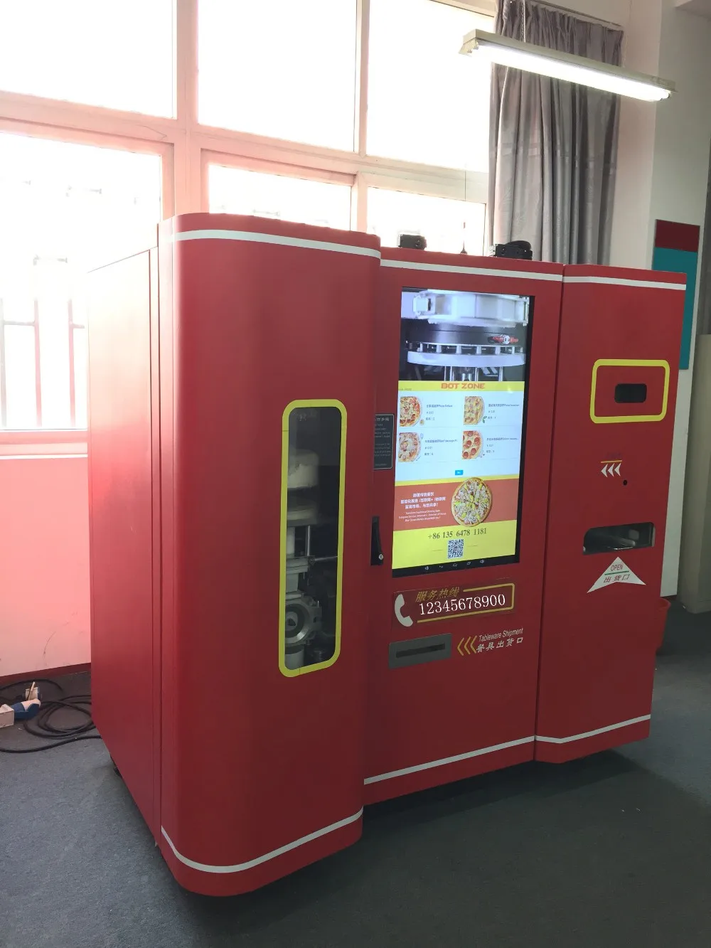 Cook Vend Machine Sandwich Food Cooking Vending Machine with 47inch Touch Screen for On ...