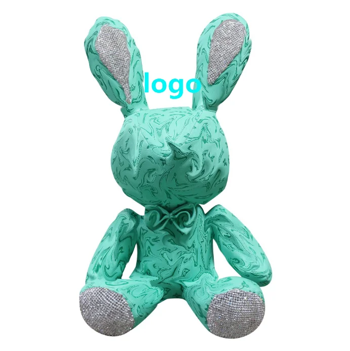 2022 оптовая цена индивидуальная кожаная мягкая кукла Bling Diamond Rag тканевая игрушка для девочек Роскошные Дизайнерские подарки мальчиков