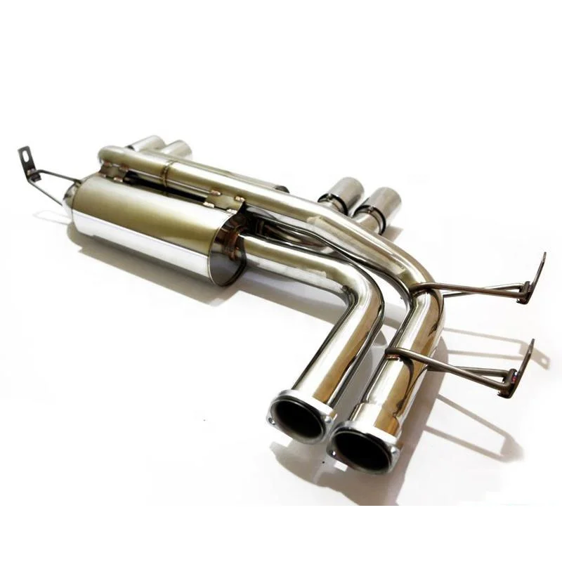 DUAL CATBACK AXLE BACK STAINLESS 2.5" EXHAUST MUFFLER 2.75" TIP for 01-06 BMW E46 M3