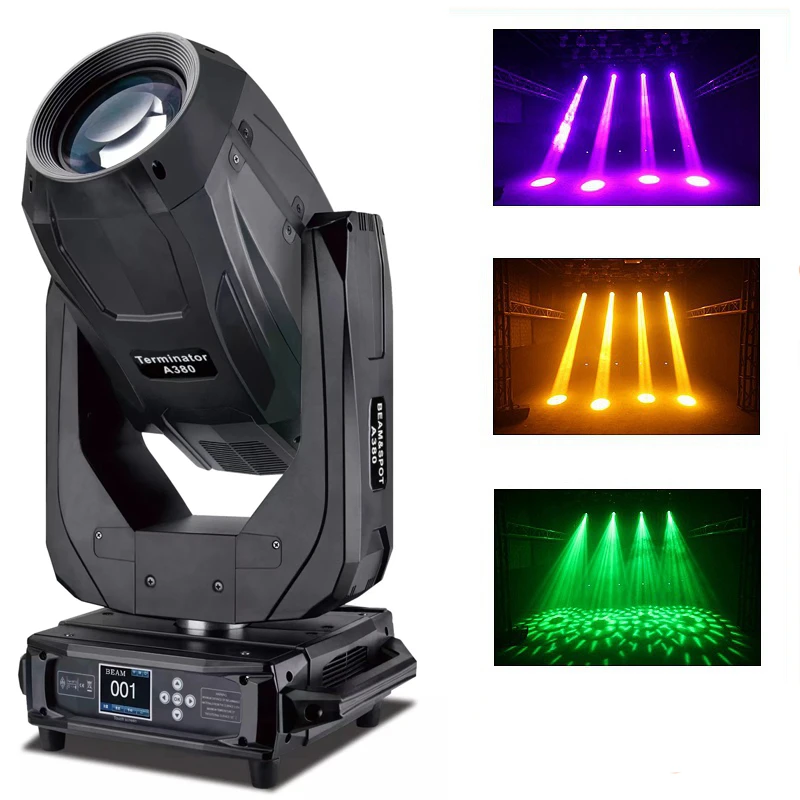 Hot Sale A380 380W Beam Spot Wash 3in1 Moving Head Light for Event