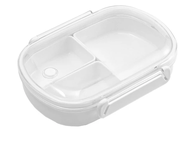 Lightweight Microwave Food Containers Storage School Children Divided Meal Prep Lunch Containers Box
