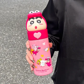 Crayon Shin-chan Kids Thermos Water Bottle Direct Drinking Thermal Insulation for Back to School Tours