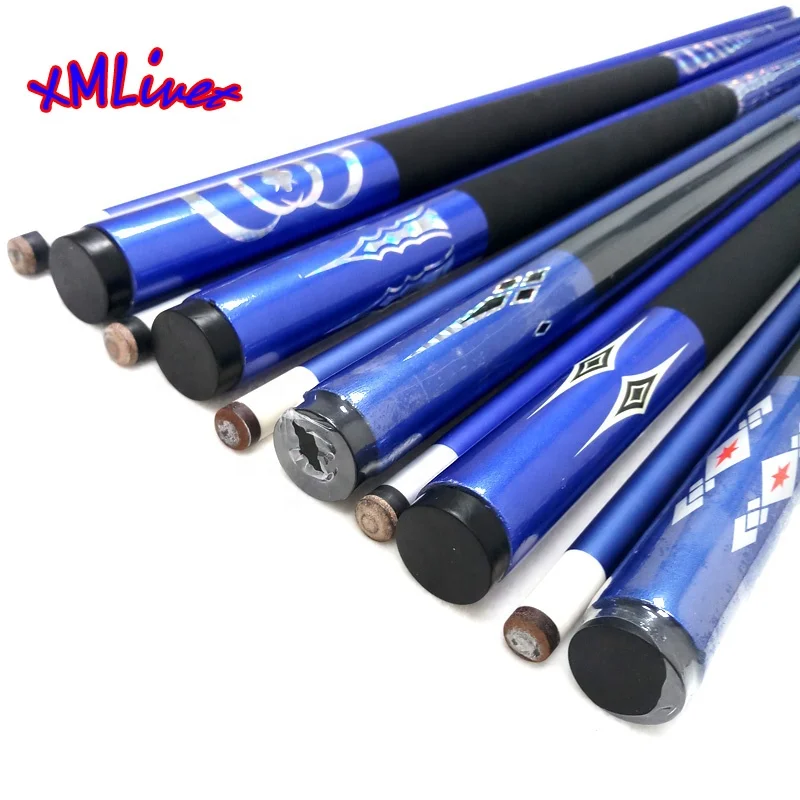 Xmlivetブルーカーボンファイバー13mmビリヤードプールキュー